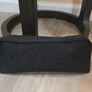 SKIMS Black Makeup Pouch